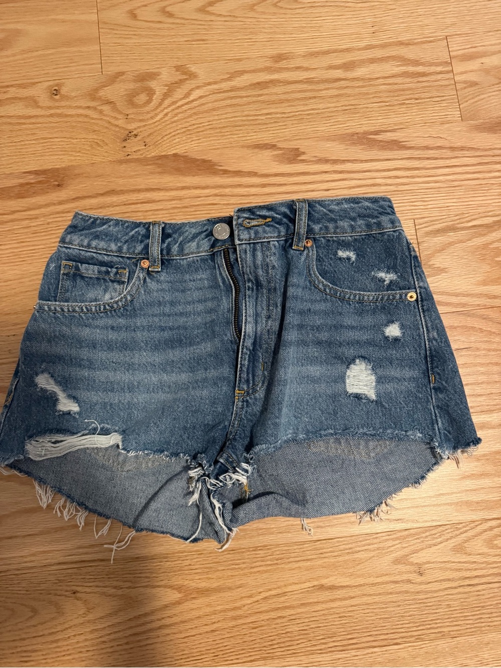 Garage jean shorts